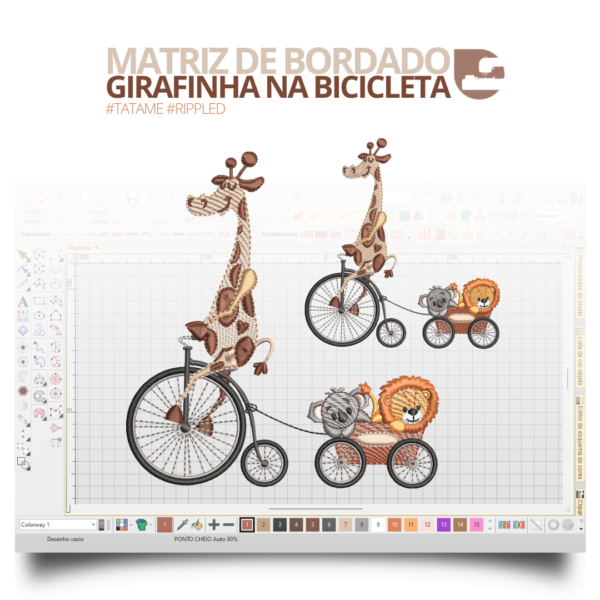 Matriz da Girafinha na Bicicleta